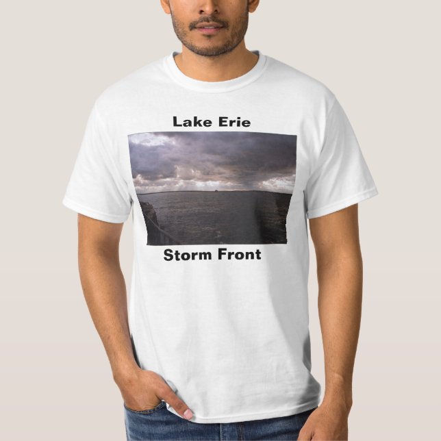 Camiseta Frente de la tormenta del lago Erie (Anverso)