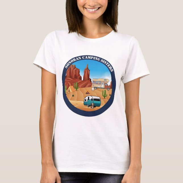 Camiseta Frente de las Hermanas de Camping de Sonoran (Anverso)