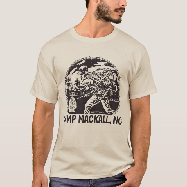 Camiseta "Frente de Mackall del campo" - etiqueta (Anverso)