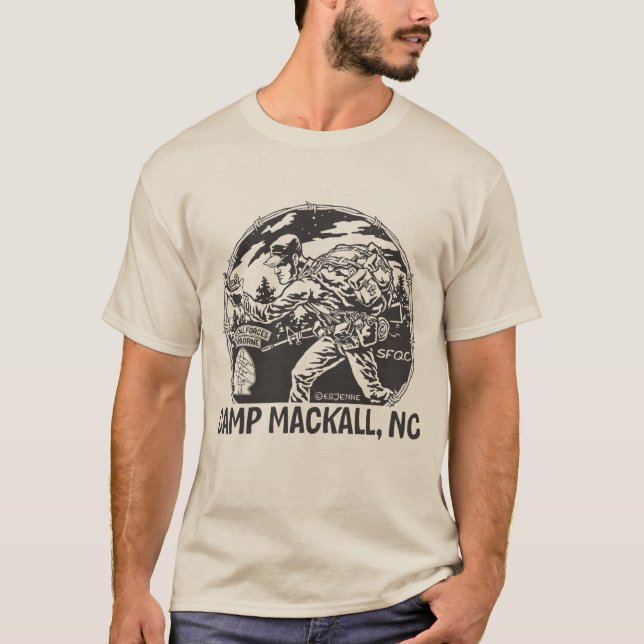 Camiseta "Frente de Mackall del campo" - etiqueta larga - (Anverso)