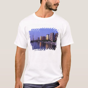 Camiseta Frente del Sena y Torre Eiffel, París, Francia
