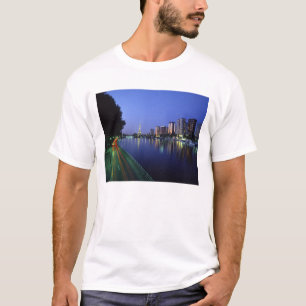 Camiseta Frente del Sena y Torre Eiffel, París, Francia 2