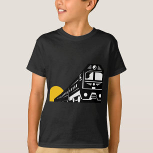 Camiseta Frente diesel del tren retro
