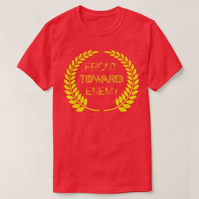 Camiseta frente frente al enemigo (Diseño del anverso)