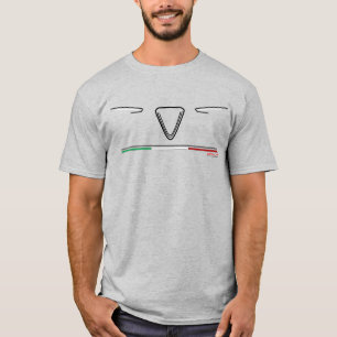 Camiseta Frente italiano del extracto de la alfa del coche