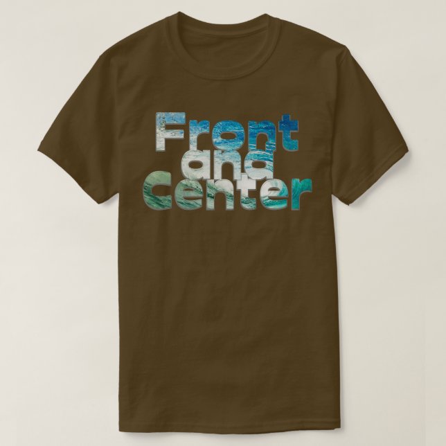Camiseta Frente y centro (Diseño del anverso)
