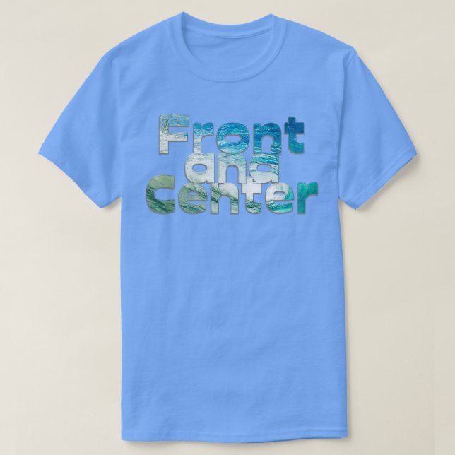 Camiseta Frente y centro (Diseño del anverso)