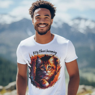 Camiseta Frenzy felino: ¡Se acerca el caos Kitty!