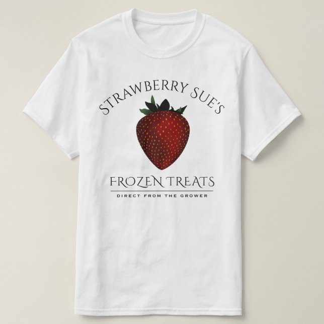 Camiseta fresa (Diseño del anverso)