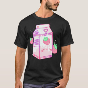Camiseta Fresa batida Shake Kawaii