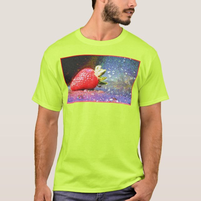 Camiseta "Fresa Brillante" Foto Cute. ¡Hazte con una en Zaz (Anverso)