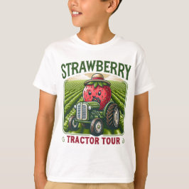 Camiseta Fresa Campos Tractor Tour Cultivo