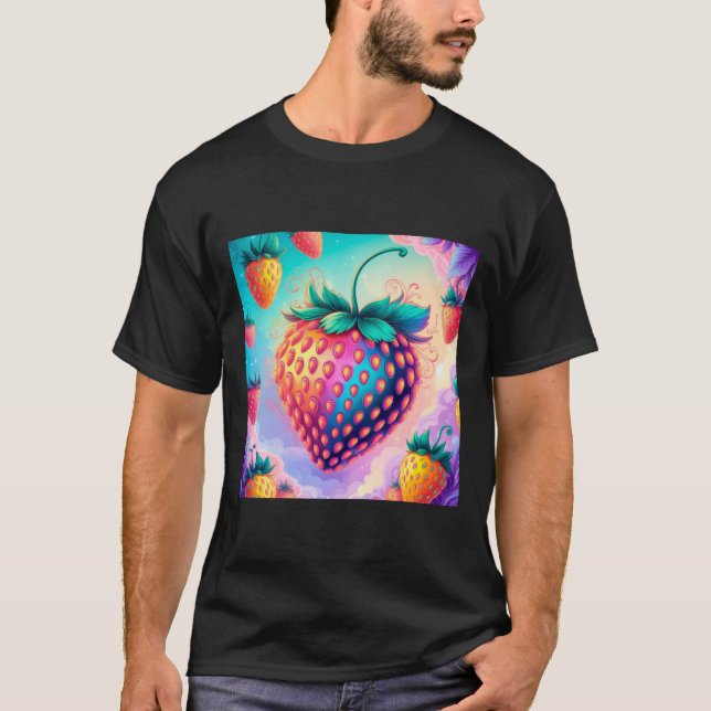 Camiseta Fresa colorida (Anverso)