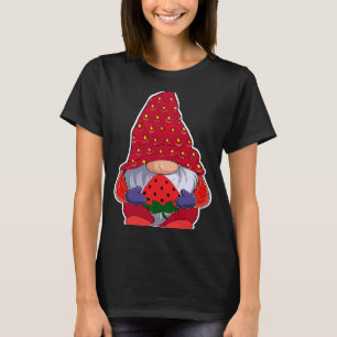 Camiseta Fresa Cuta Gnome Plush Para Mujeres Fresa P