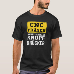 Camiseta Fresa de mecanizado CNC Motivo mecánico de mecaniz
