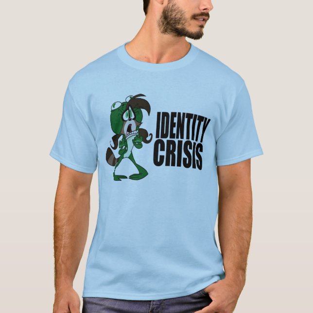 Camiseta Fresa del mapache de la rana: Crisis de identidad (Anverso)