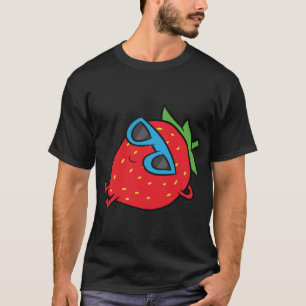 Camiseta Fresa Fruta de verano Gafas de sol Fresa