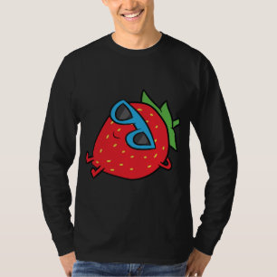 Camiseta Fresa Fruta de verano Gafas de sol Fresa