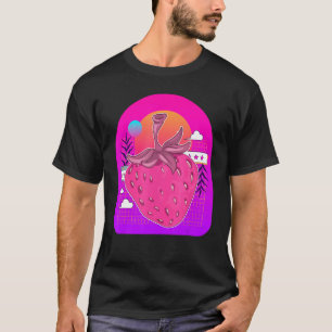Camiseta Fresa frutera Rojo Berry Fresa Vaporwave Strawber