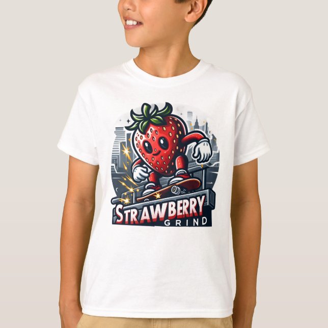 Camiseta Fresa Grind - Skater Berry (Anverso)