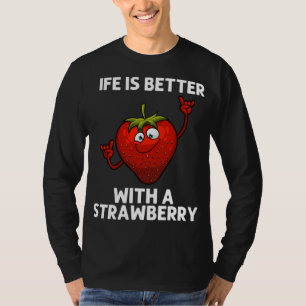 Camiseta Fresa Guay Para Hombres Fruto Fresas B