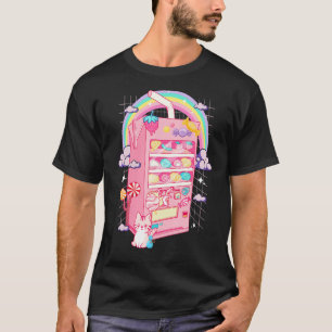 Camiseta Fresa Leche japonesa Otaku Retro