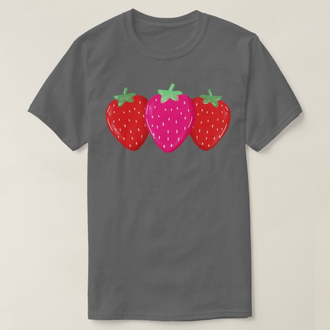 Camiseta fresa linda (Diseño del anverso)