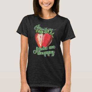 Camiseta Fresa me hace feliz el Illus granjero
