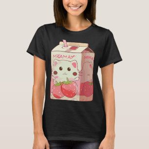 Camiseta Fresa Milkshake Cat 2