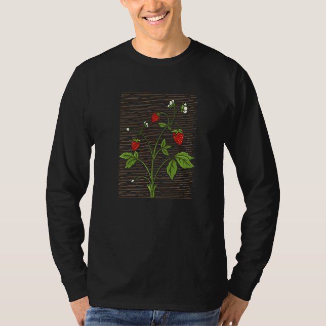 Camiseta Fresa Plant Fruit Foodie Strawberry Picing (Anverso)