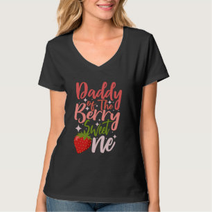 Camiseta Fresa primer cumpleaños papá de Berry Sweet One Y