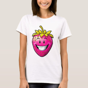 Camiseta Fresa rosa