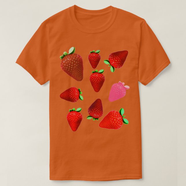 Camiseta fresas (Diseño del anverso)