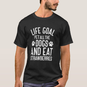Camiseta Fresas Acarician a Todos Los Perros Perros Diverti