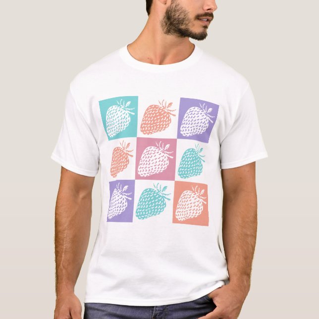 Camiseta Fresas Colorido Verano (Anverso)