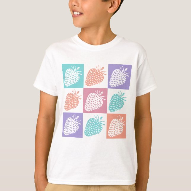 Camiseta Fresas Colorido Verano (Anverso)