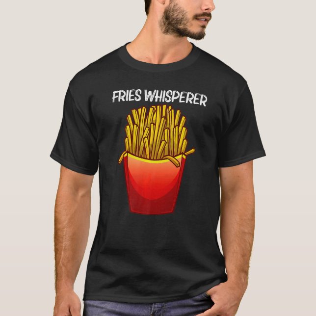Camiseta Fresas Cuestas Para Hombres Fries De Patata France (Anverso)