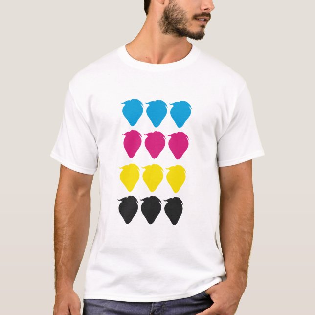 Camiseta Fresas de CMYK (Anverso)