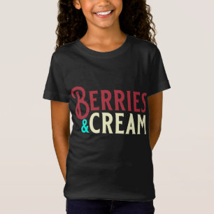 Camiseta Fresas divertidas y amantes de la fruta y la crema