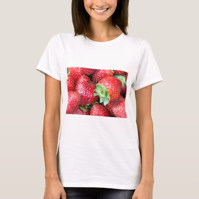 Camiseta Fresas dulces rojas (Anverso)