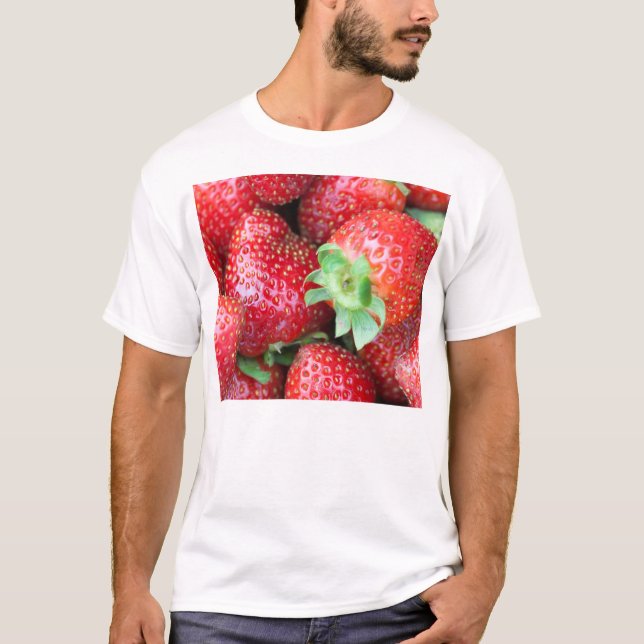 Camiseta Fresas dulces rojas (Anverso)