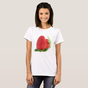 Camiseta Fresas en blanco
