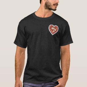 Camiseta Fresas frescas frescas en verano de corazón