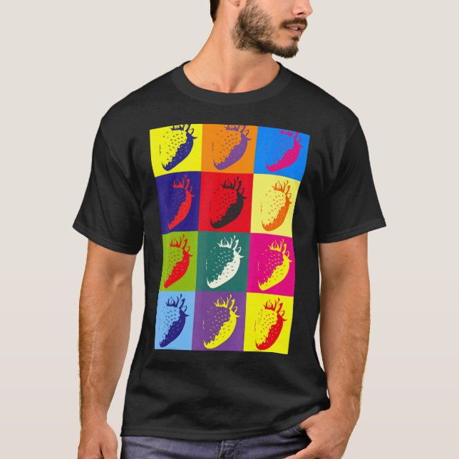Camiseta Fresas Fruta de verano Alimento de fruta Berry Roj (Anverso)