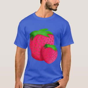 Camiseta Fresas Frutos de Arte Cocina Fresca Cañón Retro 50