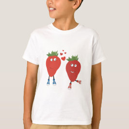 Camiseta Fresas Graciosas Y Enamoradas