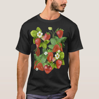 Camiseta Fresas Vintage Fresas Fresas Fresa Perezoso Fruto 