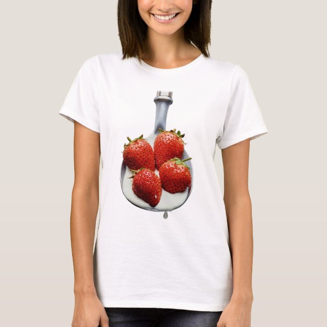 Camiseta Fresas y Crema (Anverso)