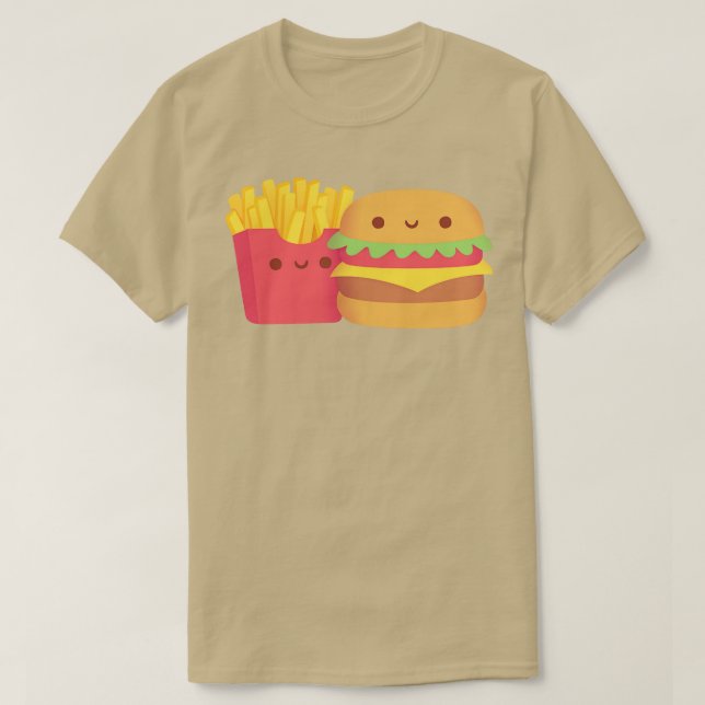 Camiseta Fresas y hamburguesas (Diseño del anverso)