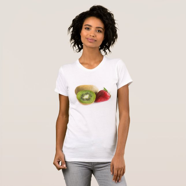 Camiseta Fresas y kiwi (Anverso completo)